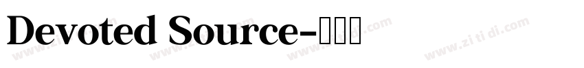 Devoted Source字体转换